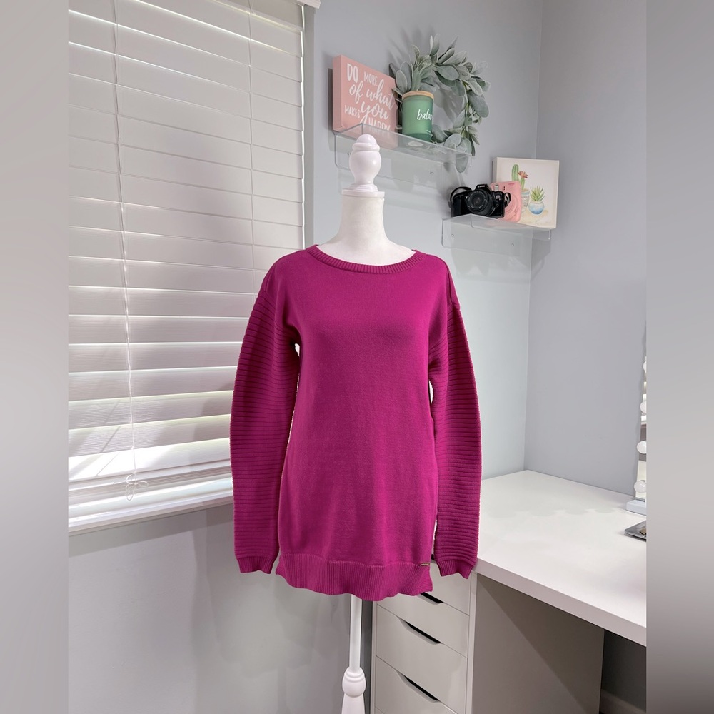 Michael Kors Crew Neck Hot‎ Pink Sweater